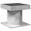 vidaXL Coffee Table Concrete grey Engineered wood, Glass Compact