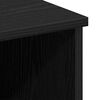 vidaXL Nightstand Black Oak 19.69 x 12.60 x 23.62 in Engineered Wood