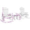 vidaXL Garden Lounge Set Natural Wood Solid fir wood Compact Durable