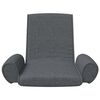 vidaXL Floor Chair Dark grey Fabric (100% polyester), metal Compact