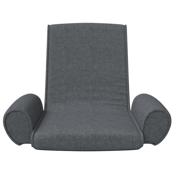 vidaXL Floor Chair Dark grey Fabric (100% polyester), metal Compact