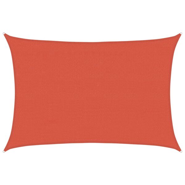 vidaXL Sunshade Sail 1.75 oz/ft² Terracotta 13.1x19.7' HDPE