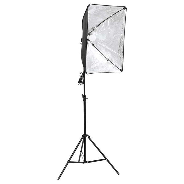 vidaXL Studio LIghting Kit with Backdrops & Softboxes