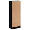 vidaXL Book Cabinet Black Engineered wood Tall Storage Book Cabinet