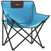vidaXL Camping Chair Bright Blue 600D Polyester with PE coating, Steel