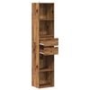 vidaXL Book Cabinet Old Wood Engineered Wood Tall Book Cabinet