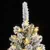 vidaXL Christmas Tree Green and white PVC 94.5 in
