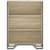 vidaXL Bookcase Sonoma oak Engineered wood Medium Bookcase Rectangular