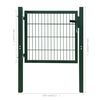 vidaXL Fence Gate Steel Green 41.3"x59.1"