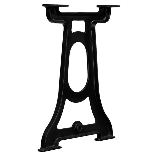 vidaXL Dining Table Leg Set of 2 Black Cast iron Standard Durable