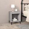vidaXL Bedside Cabinet Grey Sonoma Engineered Wood Medium