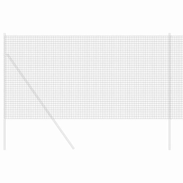 vidaXL Welded Wire Fence Gray 4.6'x 32.8'Steel