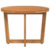 vidaXL Patio Side Table Round Ø21.7x15.7" Solid Wood Acacia