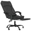 vidaXL Massage Office Chair Black Faux leather, metal, plywood