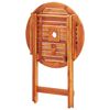 vidaXL Outdoor Dining Set Eucalyptus wood tone Solid eucalyptus wood Small