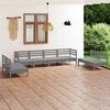 vidaXL Garden Lounge Set Grey Solid pinewood Standard Modular
