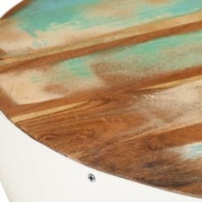 vidaXL Bowl Shaped Coffee Table Solid Reclaimed Wood 23.6"x23.6"x11.8"