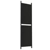 vidaXL 4-Panel Room Divider Black 78.7"x70.9" Fabric