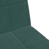 vidaXL Sofa Bed Dark Green Velvet, Wood, Foam, Plastic 2-Seater Foldable