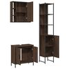 vidaXL Bathroom Cabinet Set Brown Oak