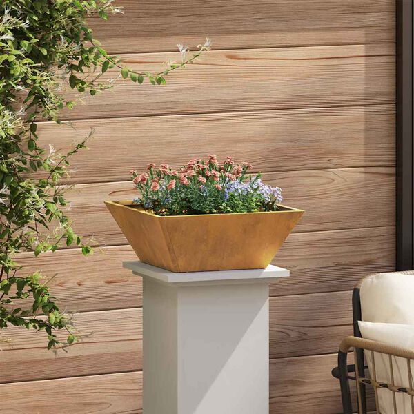 vidaXL Garden Planter 5 pcs Rusty 15.75 x 15.75 x 5.91 in