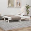 vidaXL Day Bed White Solid pinewood 2x Extendable Day Bed