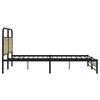 vidaXL Bed Frame Sonoma Oak Steel Super King Bed Frame Rectangular