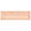 vidaXL Bathroom Countertop 39.4 x 11.8 x (0.8-2.4) " Untreated Solid Wood