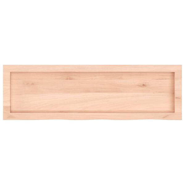 vidaXL Bathroom Countertop 39.4 x 11.8 x (0.8-2.4) " Untreated Solid Wood