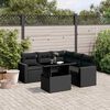 vidaXL Garden Sofa Set Black