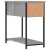 vidaXL Bedside Cabinet Set of 2 Grey Sonoma Engineered wood, iron