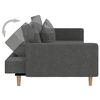 vidaXL Sofa Bed Dark Gray Fabric (100% polyester), wood, plastic, foam