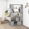 vidaXL Book Cabinet Room Divider Concrete Grey Engineered Wood Medium