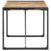 vidaXL Dining Table Rough Mango Wood Rough Mango Wood, Powder-Coated Steel