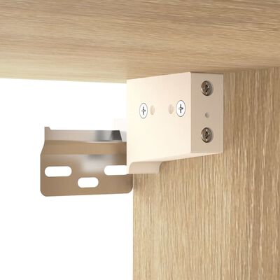 vidaXL Wall Cabinets 2 pcs Sonoma Oak 40.2"x11.8"x7.9" Engineered Wood