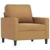 vidaXL Sofa Set Brown Velvet (100% polyester), metal, textilene, plywood