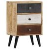 vidaXL Bedside Cabinet Multicolour Solid mango wood Small