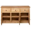 vidaXL Sideboard Natural wood color Solid pinewood Large Sideboard