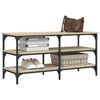 vidaXL Shoe Bench Sonoma oak Engineered wood Medium Adjustable Feet