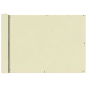 vidaXL Balcony Screen Oxford Fabric 29.5x157.5" Cream