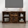 vidaXL TV Cabinet Smoked Oak Engineered Wood Medium TV Cabinet