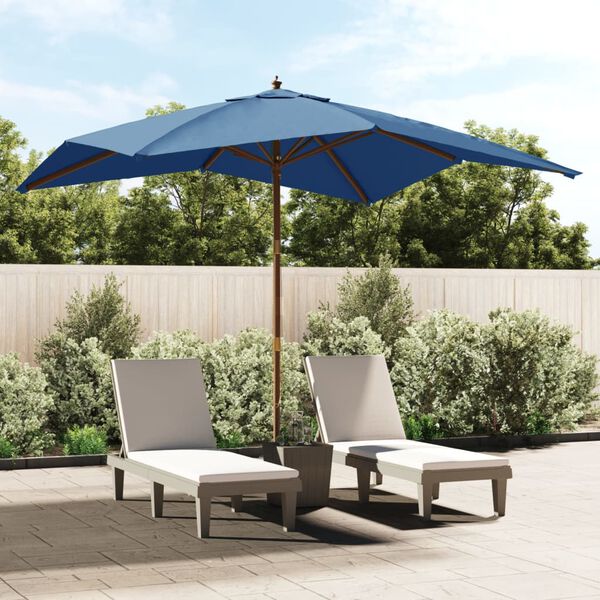 vidaXL Garden Parasol Azure blue