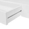vidaXL Wall Mounted Shelf Set of 2 White MDF 31.5 in