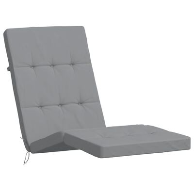 vidaXL Deck Chair Cushions 2 pcs Gray Oxford Fabric