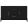 vidaXL Sideboard Black Oak 39.37 x 14.17 x 23.62 in Engineered Wood