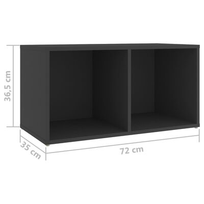 vidaXL 5 Piece TV Cabinet Set Gray Engineered Wood