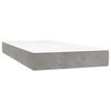 vidaXL Box Spring Bed with Mattress Light Grey