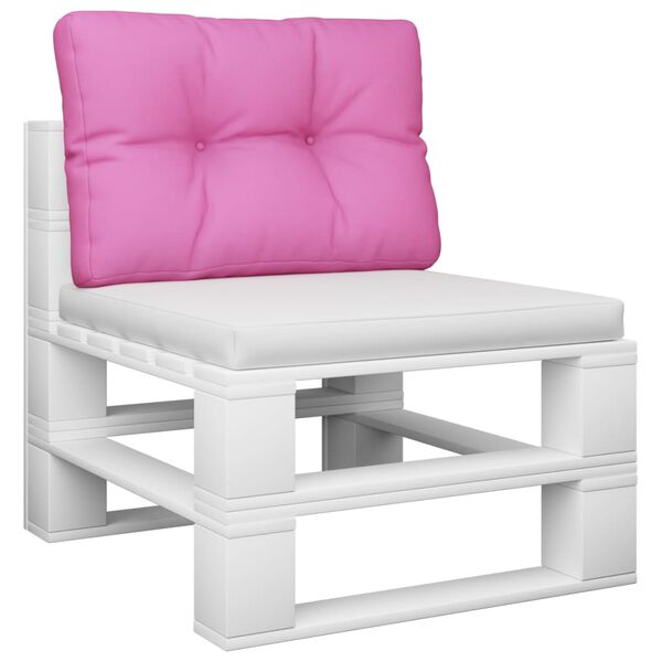 vidaXL Pallet Cushion Pink 100% Polyester 23.6 x 15.7 x 4.7 in