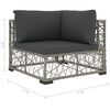 vidaXL Patio Lounge Set Set of 8 Grey