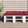 vidaXL Pallet Cushion Wine Red 47.2"x31.5"x4.7" Fabric